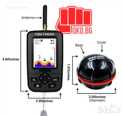 Сонар Fish finder Z70, снимка 11 - Стръв и захранки - 40811149