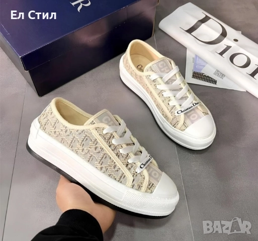 📌Дамски маратонки Dior Oblique - Бежаво 37 38 39 40 номер Цена 110лв/56.24€ Еконт