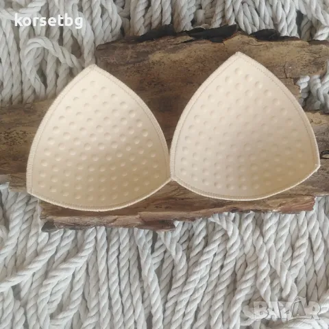 Триъгълни Тънки Подплънки за Бански с Масажен Релеф 6007, снимка 1