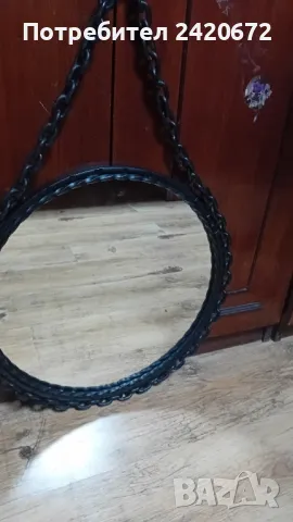 ковано железо  корабно   огледало, снимка 1