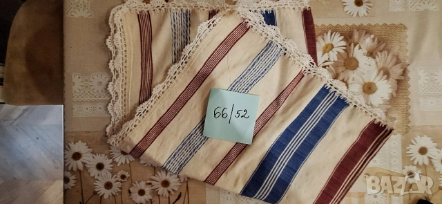 4 броя ръчно тъкани покривки,месали,100%памук, снимка 4 - Антикварни и старинни предмети - 52126621