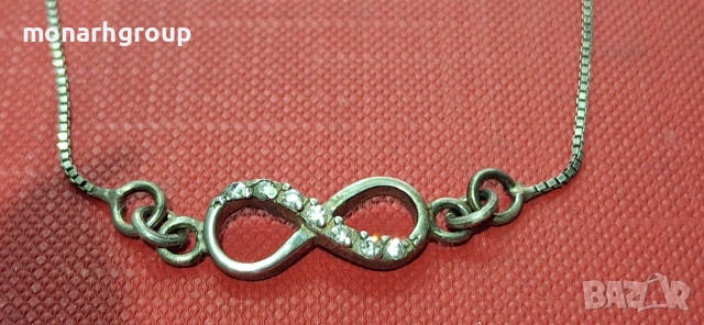 Сребърна гривна, снимка 2 - Колиета, медальони, синджири - 53376469