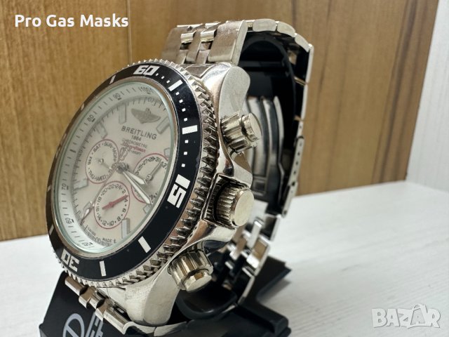 Часовник Breitling Автоматичен Chronometre Super Ocean Modified Неръждаема стомана Минерлно стъкло , снимка 4 - Мъжки - 44025843
