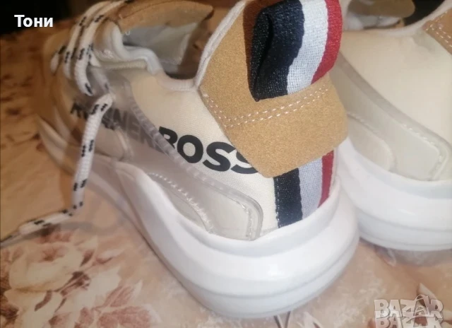 RUNNERBOSS Оригинал Нови Дамски Маратонки Изцяло от Естествена Кожа 42, снимка 10 - Маратонки - 51244938