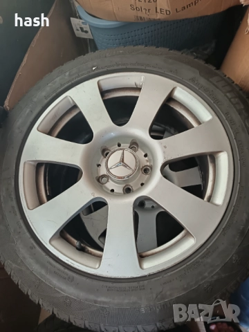 Джанти с фуми 5х112 Mercedes 17", снимка 7 - Гуми и джанти - 51548311