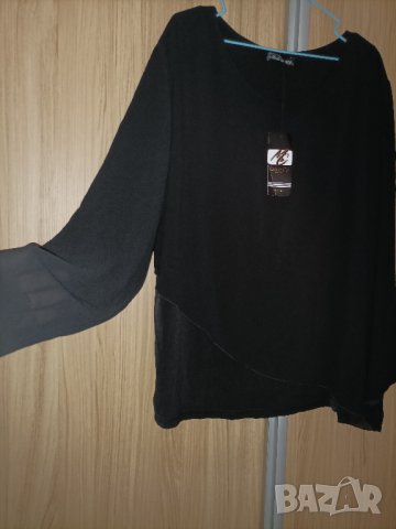 Нова официална асиметрична блуза , снимка 2 - Блузи с дълъг ръкав и пуловери - 43329184