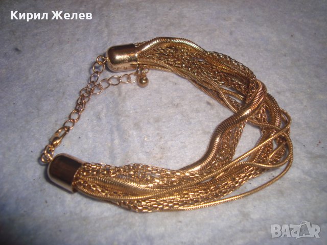 РАЗКОШНА ПОЗЛАТЕНА ВИНТИДЖ АРТ ГРИВНА БУТИКОВ ФЕШЪН МОДЕЛ 27937, снимка 3 - Гривни - 37097722