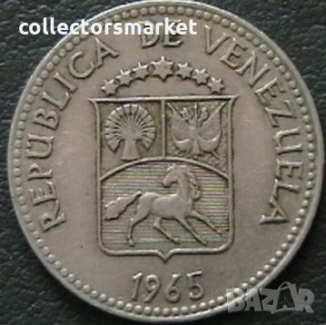 5 центимо 1965, Венецуела, снимка 2 - Нумизматика и бонистика - 28370958