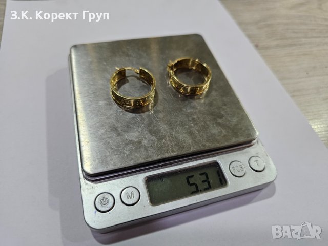 Златни обеци 14к, снимка 3 - Обеци - 43067020