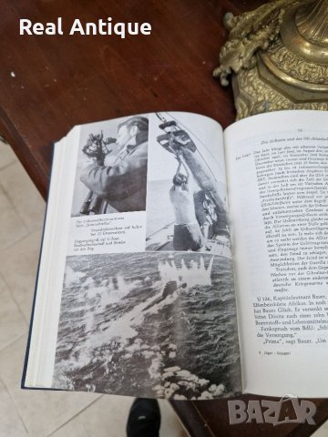 Антикварна немска книга- Ловецът гони - Немските подводници , снимка 6 - Антикварни и старинни предмети - 39406870