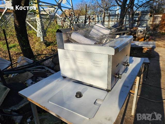 Фритюрник на газ професионален 2х5 литра Цена 450лв., снимка 7 - Обзавеждане на кухня - 52615119