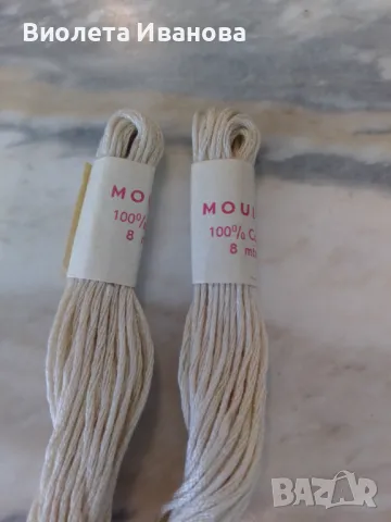 Мулине, светло бежово, 2 броя , снимка 2 - Гоблени - 50187229