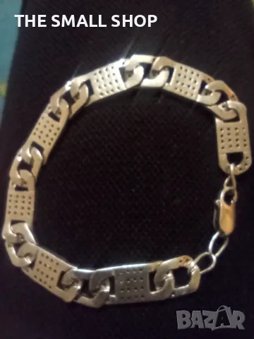 Масивна сребърна гривна с циркони сребро 925, снимка 12 - Гривни - 47855936