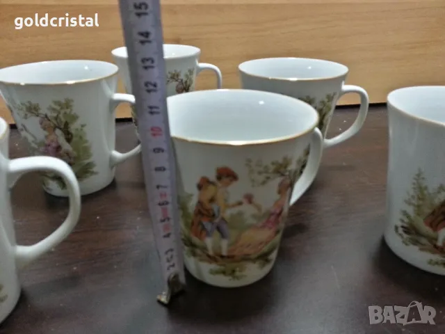 Полски порцелан големи чаши за чай, снимка 3 - Антикварни и старинни предмети - 38642370
