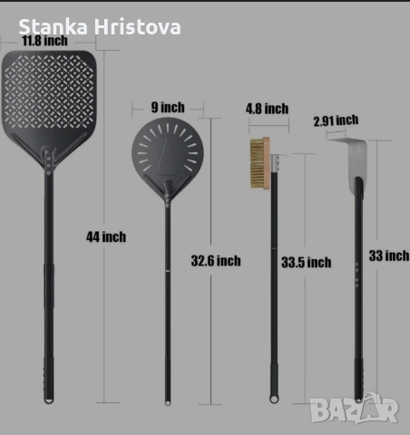 Комплект прибори да пици Nutuni., снимка 2 - Прибори за хранене, готвене и сервиране - 53463173