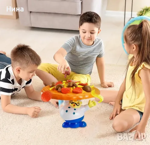 "Задръж пицата цяла" - Баланс игра с готвач и пица 🍕, снимка 2 - Образователни игри - 48163904