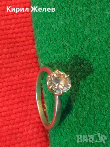 СКЪПОЦЕНЕН СРЕБЪРЕН Тип ГОДЕЖЕН ПРЪСТЕН ВИСОКА ПРОБА СРЕБРО с ФАСЕТИРАН ИСКРЯЩ ЦИРКОН 40325, снимка 2 - Пръстени - 43226610