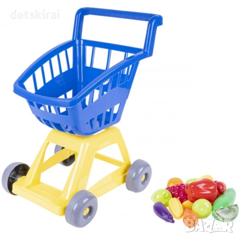 Детска пазарска количка с плодове и зеленчуци, снимка 2 - Други - 53181305