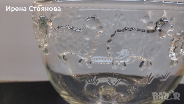 Кристална фруктиера Leonardo, релефен борд с агънца. 3400 мл, снимка 4 - Аксесоари за кухня - 44878965