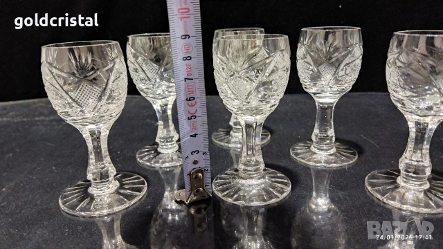 кристални чаши , снимка 2 - Антикварни и старинни предмети - 53226180