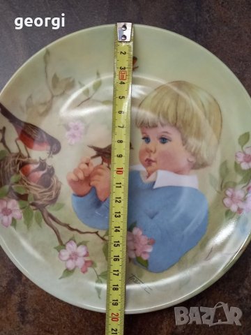 Декоративна порцеланова чиния Kaiser porcelain , снимка 5 - Декорация за дома - 39231543