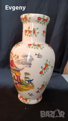 Керамична китайская ваза , снимка 5 - Вази - 49283563
