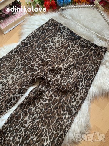 Ефирен леопардов панталон, снимка 2 - Панталони - 33362469