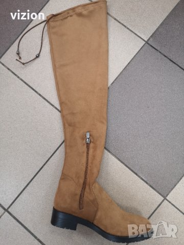 Дамски чизми велур, снимка 2 - Дамски ботуши - 43212886