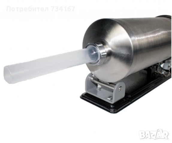 Ръчна машина за пълнене на колбаси,неръждаема стомана,капацитет 4 кг., снимка 12 - Други - 52544264