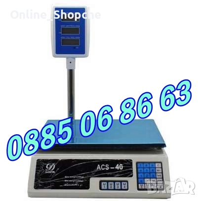 Японски кантар до 40 кг + локатор/изнесен дисплей електронна везна, снимка 3 - Везни - 30221515