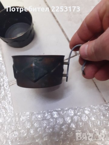 Комплект от 5 медни подстакани за чаши, снимка 5 - Декорация за дома - 38921201