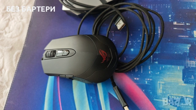 ASUS ROG Мишка, RGB mouse pad, Бънджи и Камера, снимка 3 - Клавиатури и мишки - 53289909