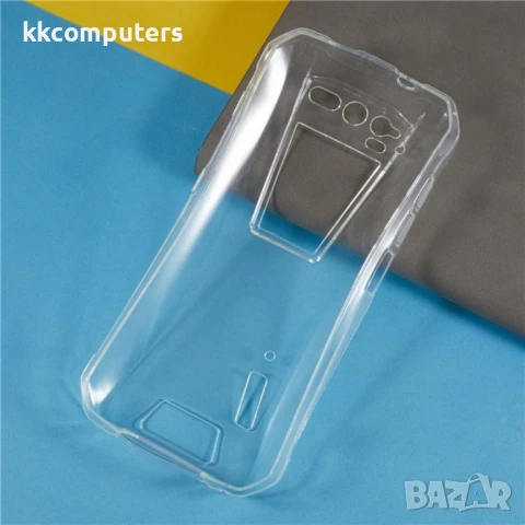 Гъвкав TPU Калъф + Скрийн Протектор за Unihertz TANK – Прозрачен / Черен, снимка 5 - Калъфи, кейсове - 50657166