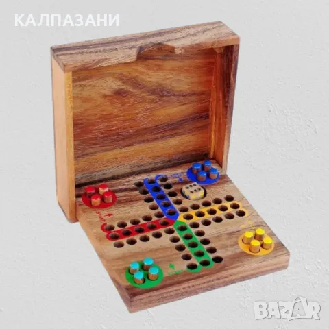 Не се сърди човече от дърво в компактна кутия. Забавление за цялото семейство LG011