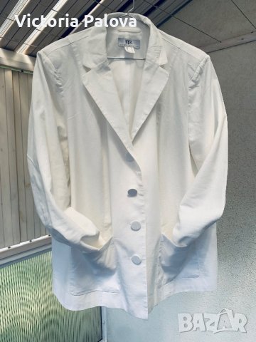 Стилно  сако,лен и памук, снимка 6 - Сака - 37322792