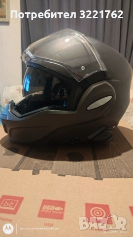 Модуларна каска Scorpion Exo tech + exo com, снимка 3 - Аксесоари и консумативи - 53282545