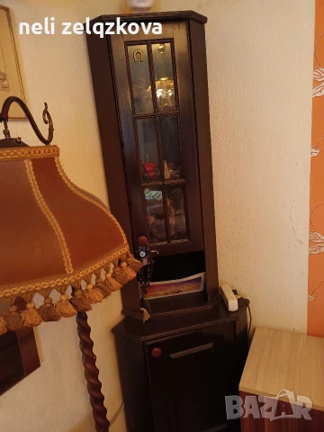 Комплект от ъглова витрина с барплот, снимка 4 - Секции и витрини - 53246109