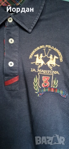 Мъжка тениска – LA MARTINA размер – М, снимка 3 - Тениски - 53289720