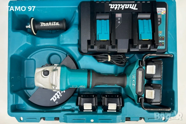 Makita DGA900 - Безчетков голям ъглошлайф 230мм 4x5.0Ah като нов!, снимка 2 - Ъглошлайфи - 53090650