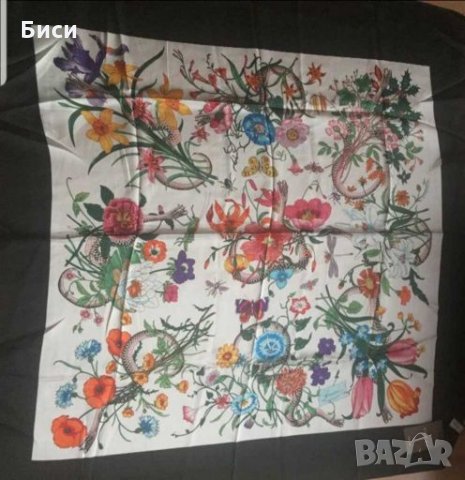 Gucci/Гучи-шал,коприна , снимка 4 - Шалове - 28208274