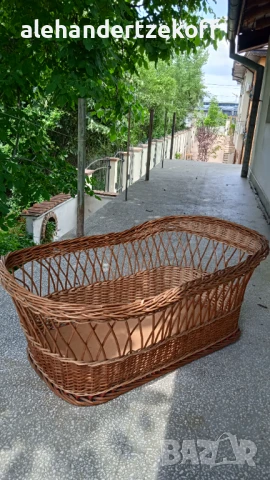 Плетен бебешки кош ретро, снимка 4 - Бебешки легла и матраци - 50867439