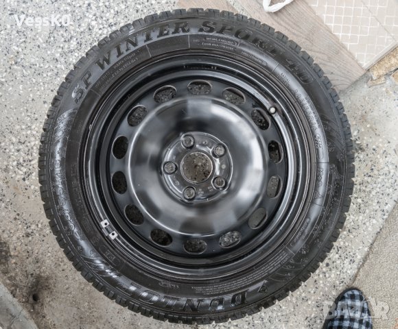 Висок клас Зимни гуми Dunlop + VW 16" джанти, снимка 3 - Гуми и джанти - 38327521