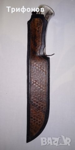 Ловен нож /къмпинг, туристически/ - ръчна изработка, снимка 4 - Ловно оръжие - 33012141