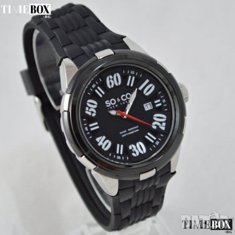 SO&CO SoHo Quartz Date Rubber 5005.1, снимка 2 - Мъжки - 33456034