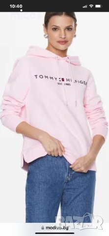 100 лв до 30.05!Tommy Hilfiger,original, суичър,страхотен розов цвят,нов, снимка 2 - Блузи с дълъг ръкав и пуловери - 43511508