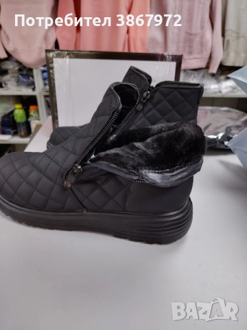 Дамски Боти на квадрати с два ципа , снимка 7 - Дамски боти - 51938100