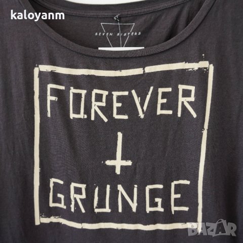 Forever Grunge дамска тениска с графика - S, снимка 2 - Тениски - 37206228