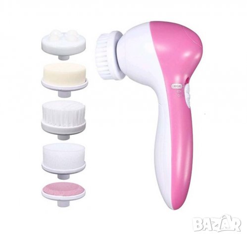 Цялостна грижа за лицето с уред за почистване и масаж 5 in 1 Beauty Care Massager, снимка 2 - Други - 32819656