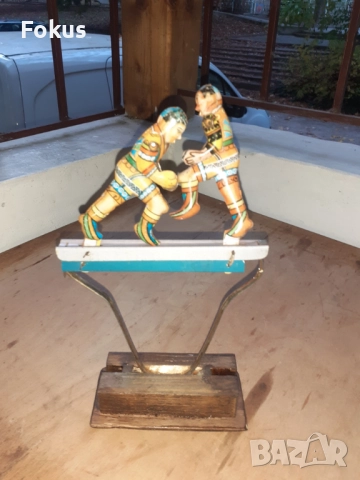 Стара ламаринена играчка - боксьори, снимка 3 - Антикварни и старинни предмети - 52280892