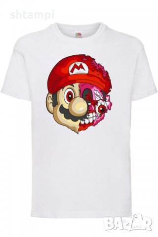 Детска тениска Mario Zombie 5,Игра,Изненада,Подарък,Празник,Повод